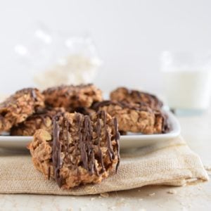 Μπισκότα Βρώμης &amp; Μπανάνας (με 3 υλικά + vegan)
